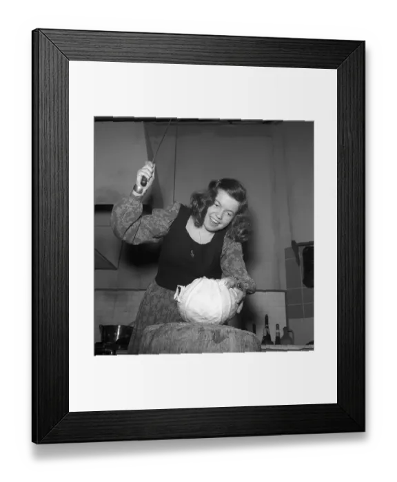 Framed Print : Maj-Britt Roenningberg, Swedish figure skater who also appeared in both films and theater