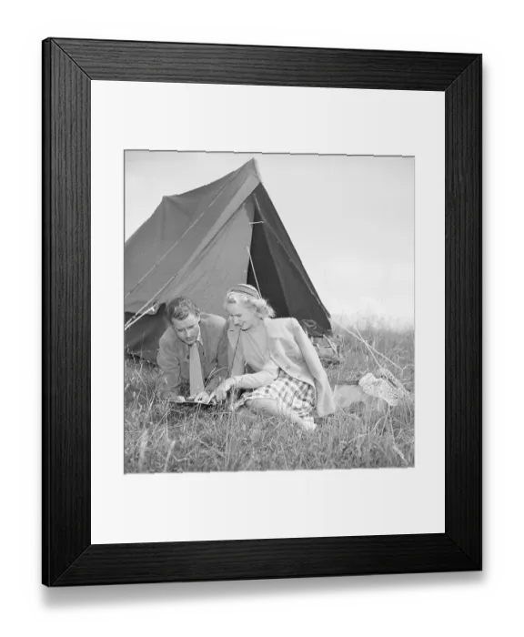 Framed Print : Camping in the old days Framed Print : Camping in the old days