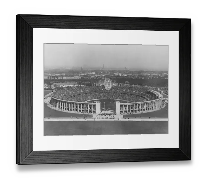 Framed Print : Berlin Olympics 1936. The 1936 Summer Olympics (German: Olympische Sommerspiele 1936) Framed Print : Berlin Olympics 1936. The 1936 Summer Olympics (German: Olympische Sommerspiele 1936)