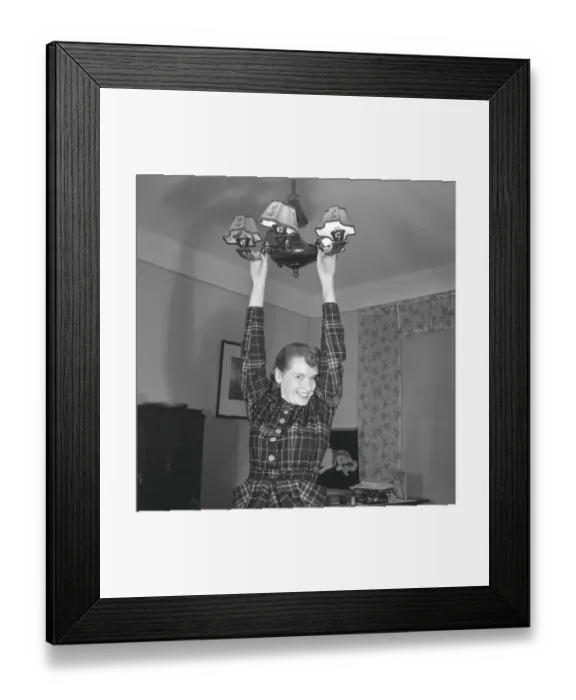Framed Print : In the 1950s. Actress Silvija Bardh 1925-2018
