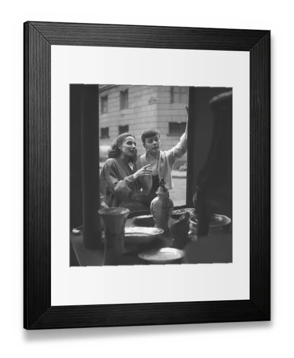 Framed Print : In the 1950s. Actors Ellen Rasch
