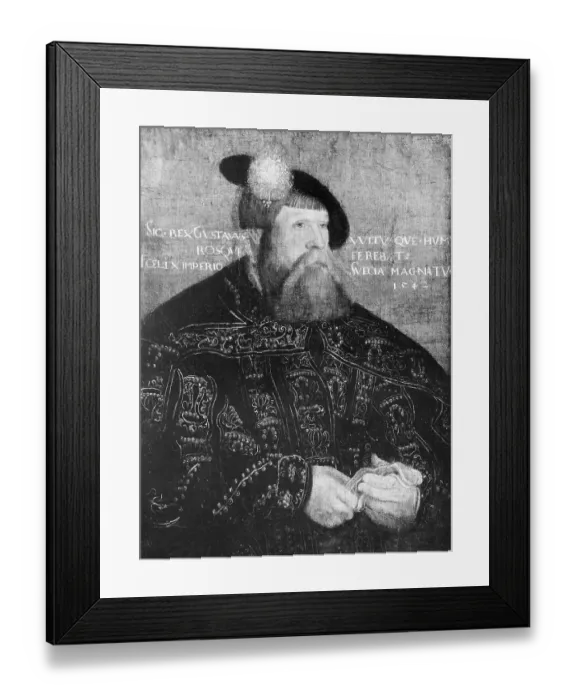 Framed Print : Gustav Vasa, Gustav Eriksson. 12 may 1496 - 29 september 1560