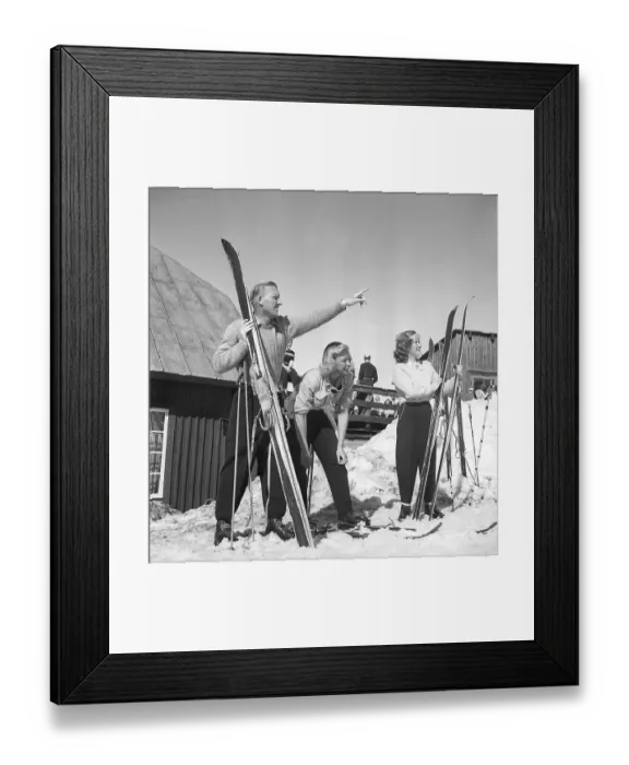 Framed Print : In the snowy mountains 1940s