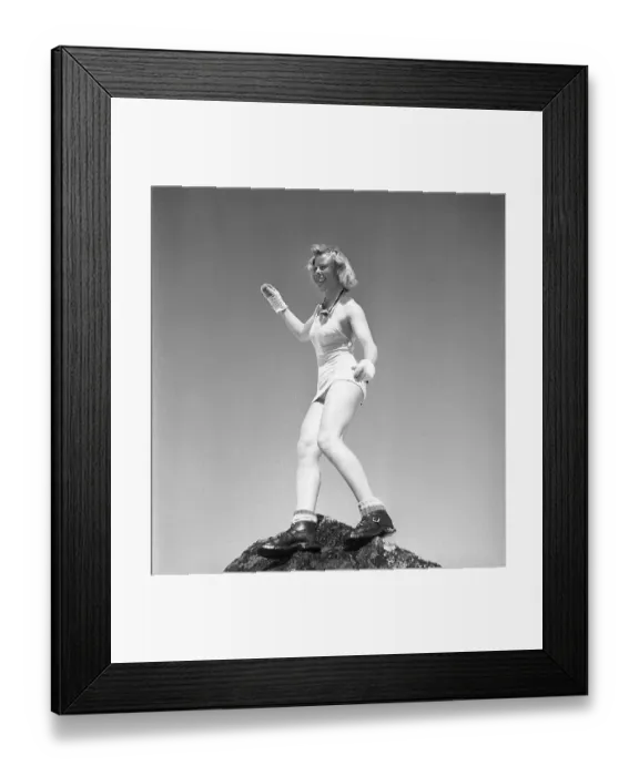 Framed Print : In the snowy mountains 1940s Framed Print : In the snowy mountains 1940s