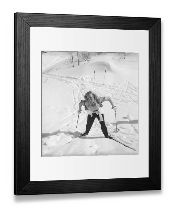 Framed Print : In the snowy mountains 1940s Framed Print : In the snowy mountains 1940s