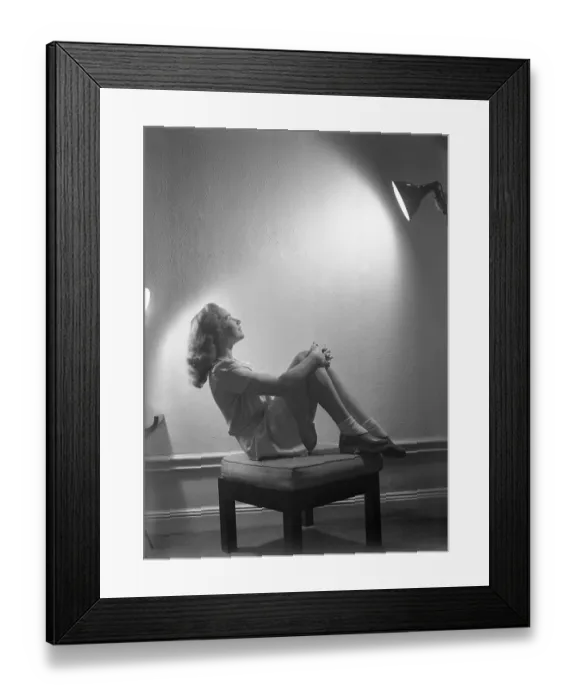 Framed Print : In the 1940s. A young swedish woman in full figure. Sweden 1940 Kristoffersson ref 151 Framed Print : In the 1940s. A young swedish woman in full figure. Sweden 1940 Kristoffersson ref 151