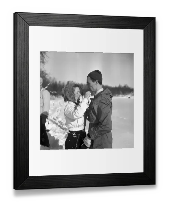 Framed Print : Winter in the 1940s. Actor Nils Kihlberg Framed Print : Winter in the 1940s. Actor Nils Kihlberg