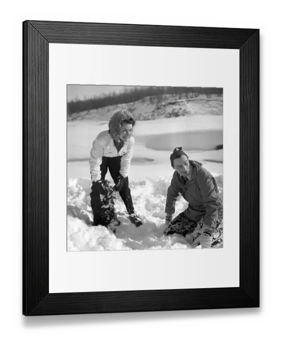 Framed Print : Winter in the 1940s. Actor Nils Kihlberg Framed Print : Winter in the 1940s. Actor Nils Kihlberg