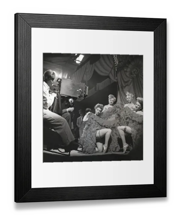 Framed Print : Filming in the 1940s