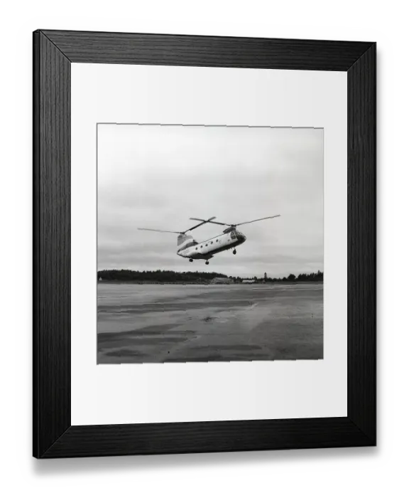 Framed Print : Helicopter history. The Boeing Vertol 107, also called Hkp 4. Helicopter developed by the american company Vertol that was fusioned with Boeing who began production of it 1956. The US Armed Forces started using it under the name CH-46 Sea Knight Framed Print : Helicopter history. The Boeing Vertol 107, also called Hkp 4. Helicopter developed by the american company Vertol that was fusioned with Boeing who began production of it 1956. The US Armed Forces started using it under the name CH-46 Sea Knight