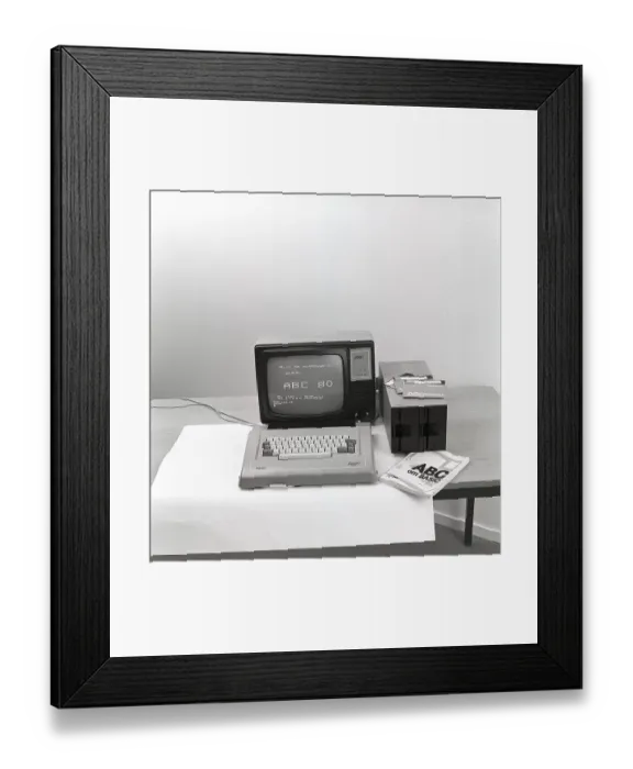 Framed Print : ABC 80. Advanced Basic Computer 80 was a personal computer engineered by the Swedish corporation Dataindustrier and manufactured by Luxor in the late 1970s