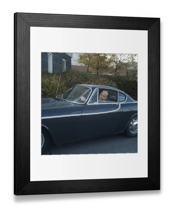 Framed Print : Volvo P1800. A sports car manufactured by Volvo Cars wtih production start 1961 and ending 1973