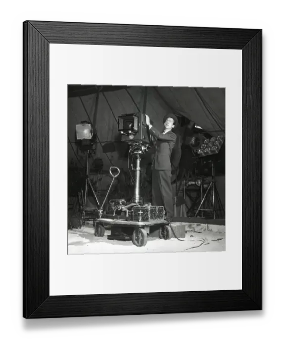 Framed Print : Filming in the 1950s. Filmdirector and actor Stig Olin Framed Print : Filming in the 1950s. Filmdirector and actor Stig Olin
