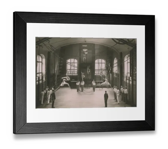 Framed Print : Gymnastics in 1916