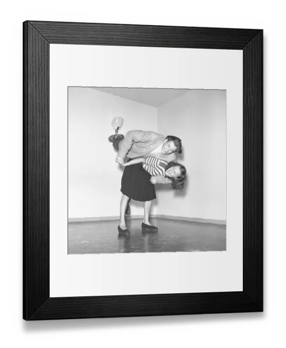 Framed Print : Jitterbug dance. A dance popularized in the United states and spread by American soldiers