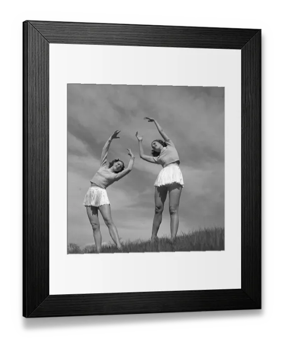 Framed Print : Gymnasts in the 1940s. Lalla Cassels dance troup Framed Print : Gymnasts in the 1940s. Lalla Cassels dance troup