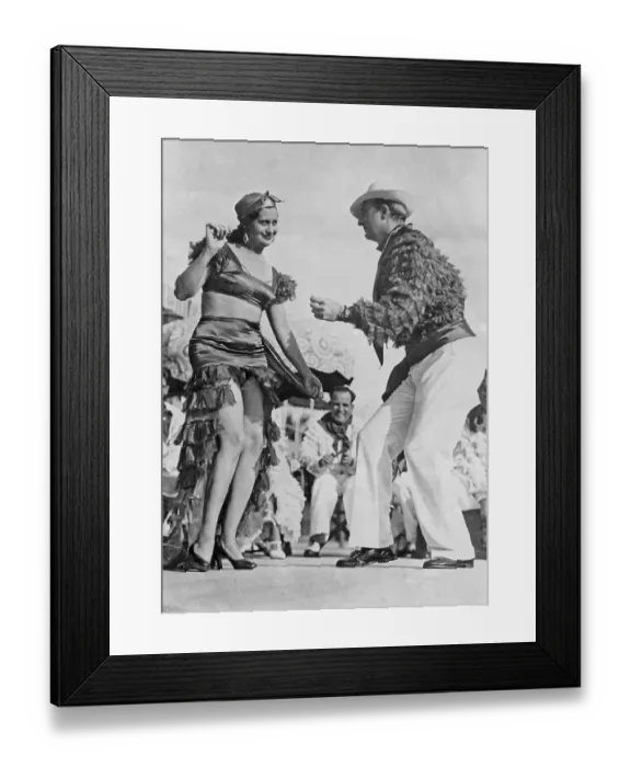 Framed Print : Dancing in the 1930s. A couple dancing rumba in the 1930s Framed Print : Dancing in the 1930s. A couple dancing rumba in the 1930s