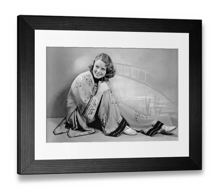 Framed Print : Swedish actress Ingrid Bergman, 1915-1982. Swedish actress with an international career. Most famous for her roles in the films Casablanca and Notorious. Pictured here 1938