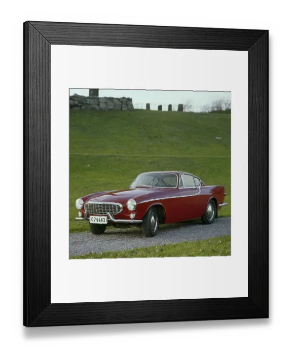 Framed Print : Volvo P1800. A sports car manufactured by Volvo Cars wtih production start 1961 and ending 1973