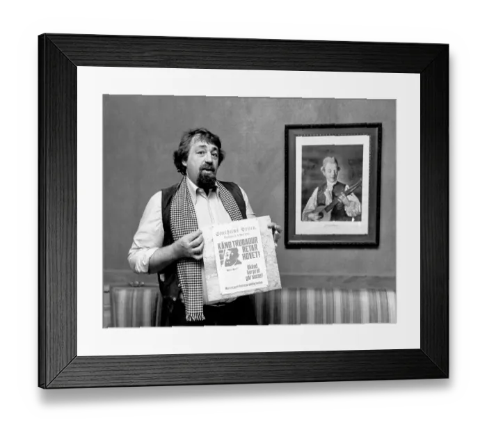 Framed Print : Cornelis Vreeswijk. Dutch-born Swedish singer songwriter Framed Print : Cornelis Vreeswijk. Dutch-born Swedish singer songwriter