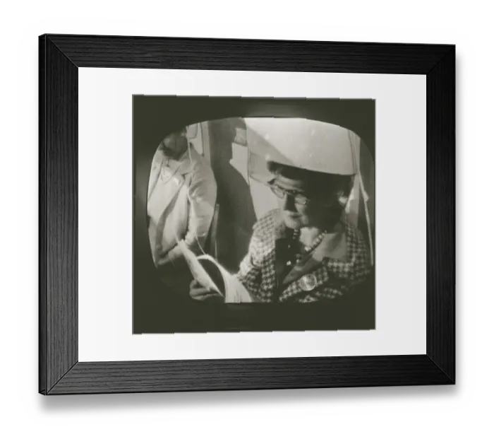 Framed Print : Television in the 1950s. A typical tv screen photographed when a broadcast is Framed Print : Television in the 1950s. A typical tv screen photographed when a broadcast is