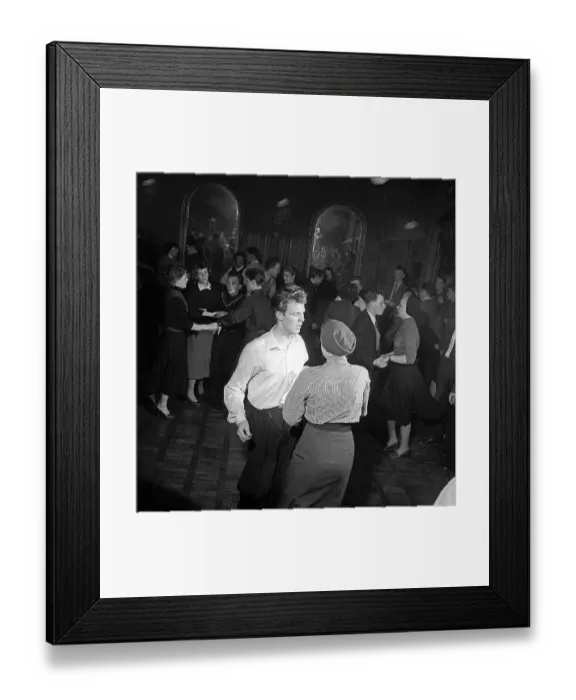 Framed Print : Dancing in the 1950s. The dance floor is filled with dancing couples moving to the music. Sweden 1953. Ref 2363 Framed Print : Dancing in the 1950s. The dance floor is filled with dancing couples moving to the music. Sweden 1953. Ref 2363