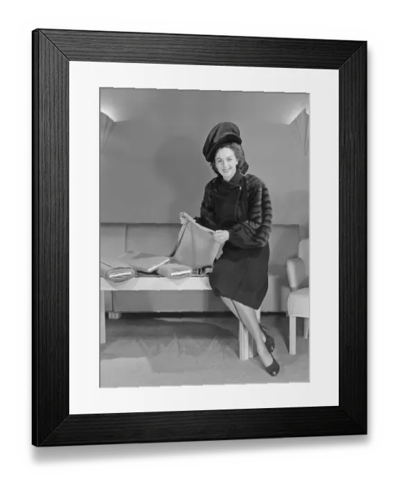 Framed Print : Women's fashion in the 1940s
