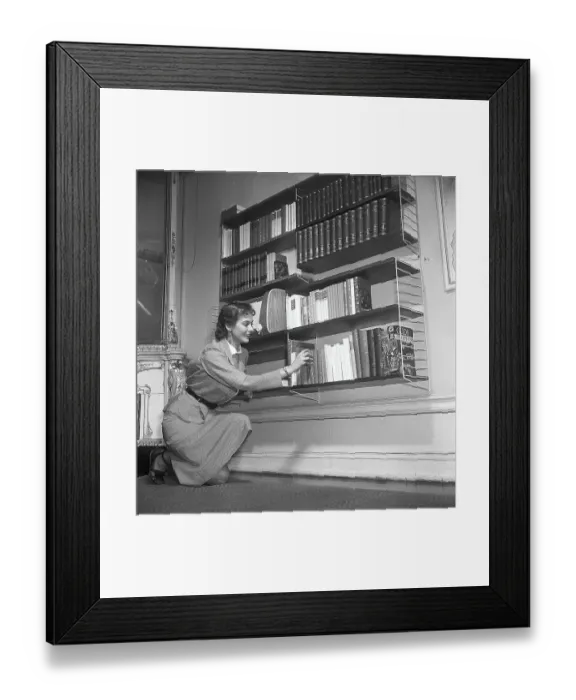 Framed Print : The designers of the Swedish String shelf