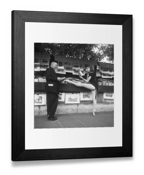Framed Print : Ballerina in Paris 1952. Ellen Rasch