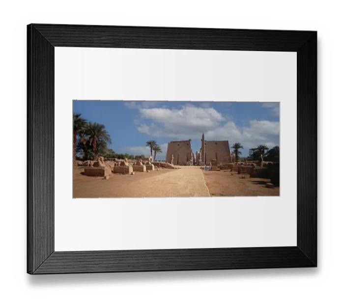 Framed Print : Great Temple of Amon, Avenue of the Ram and Sphinx
