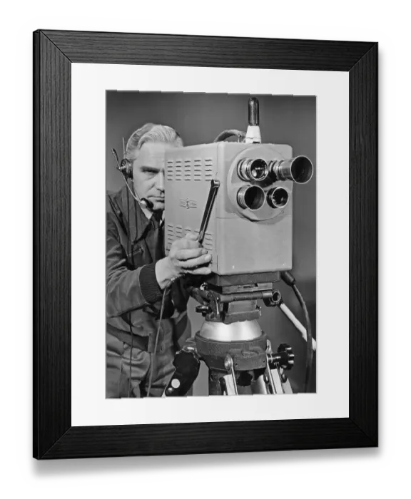 Framed Print : Television in the 1950s