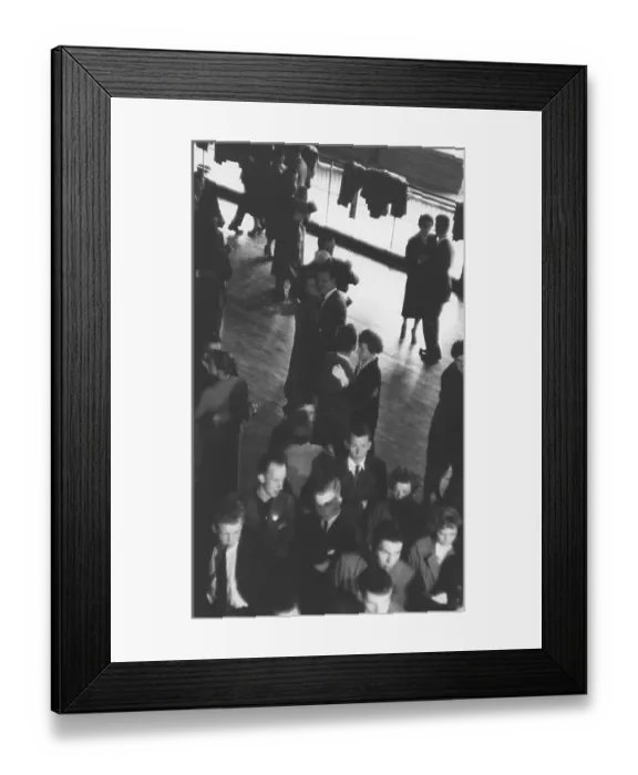 Framed Print : Dancing in the 1950s. The dance floor is filled with dancing couples