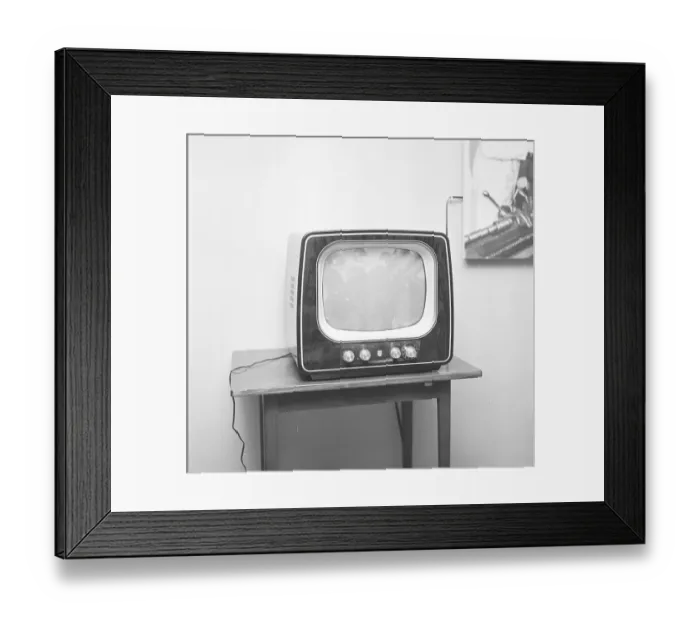 Framed Print : Television in the 1950s. Early television set. May1954. Sweden Framed Print : Television in the 1950s. Early television set. May1954. Sweden