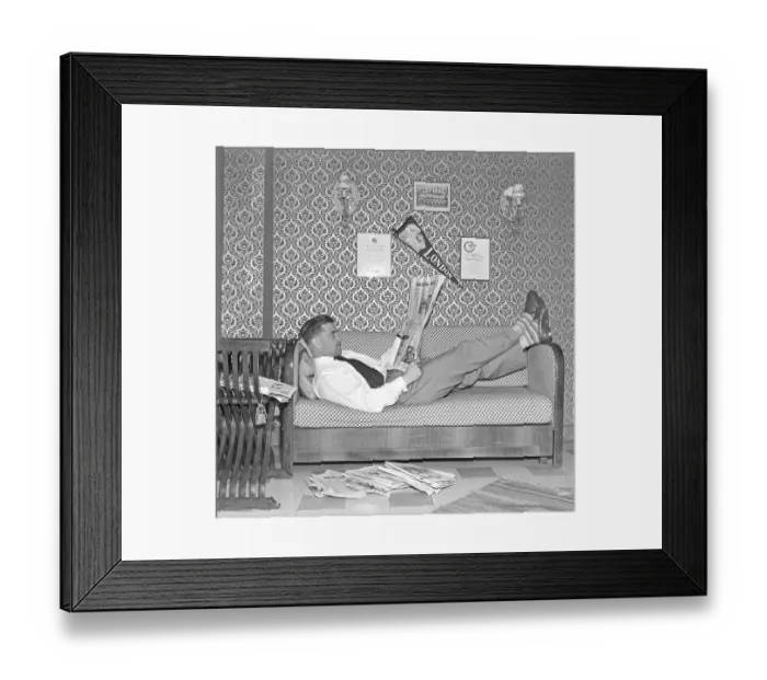 Framed Print : Gunnar Nordahl. 19 october 1921 - 15 september 1995