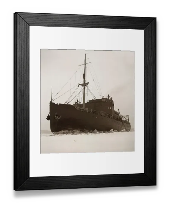 Framed Print : Winter at sea in the 1940s Framed Print : Winter at sea in the 1940s