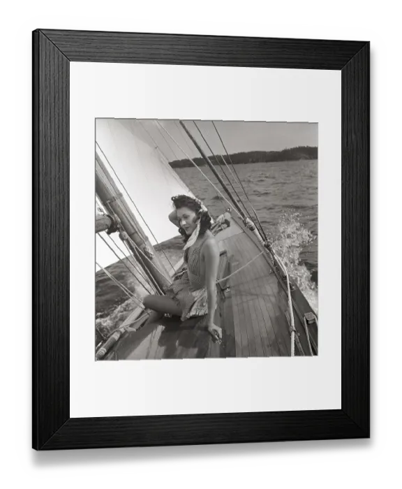 Framed Print : 1940s sailing boat Framed Print : 1940s sailing boat