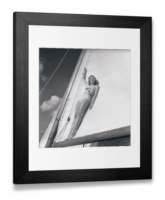 Framed Print : 1940s sailing boat Framed Print : 1940s sailing boat