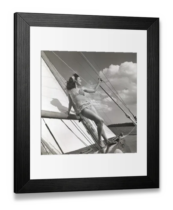 Framed Print : 1940s sailing boat Framed Print : 1940s sailing boat