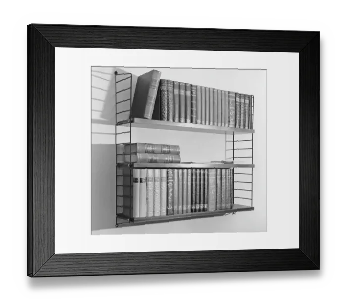 Framed Print : The designers of the Swedish String shelf