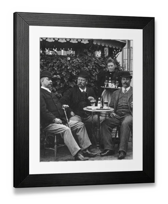 Framed Print : Men's lifestyle in the beginning of the 20th century