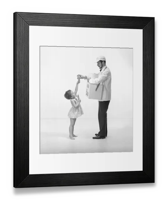 Framed Print : Ice Cream in the 1960s Framed Print : Ice Cream in the 1960s