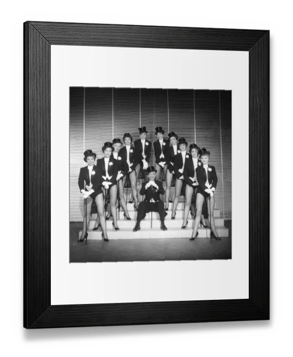 Framed Print : Ballet girls in on stage in the 1950s