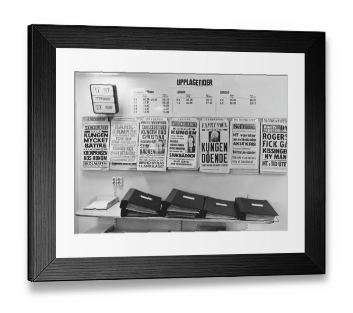Framed Print : The Norrmalmstorg robbery 23-28 august 1973 Framed Print : The Norrmalmstorg robbery 23-28 august 1973