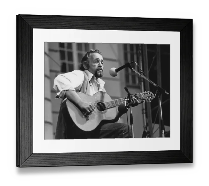 Framed Print : Cornelis Vreeswijk. Dutch-born Swedish singer songwriter