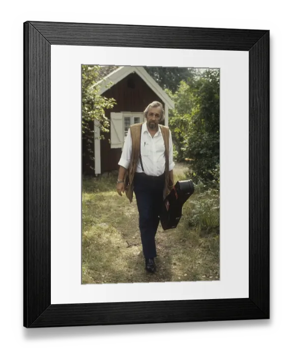 Framed Print : Cornelis Vreeswijk. Dutch-born Swedish singer songwriter