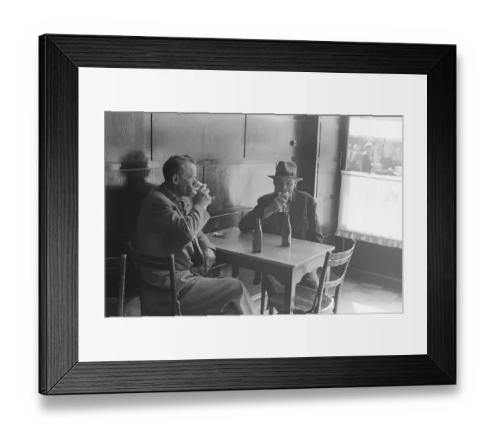 Framed Print : Beer cafe in Stockholm in 1954