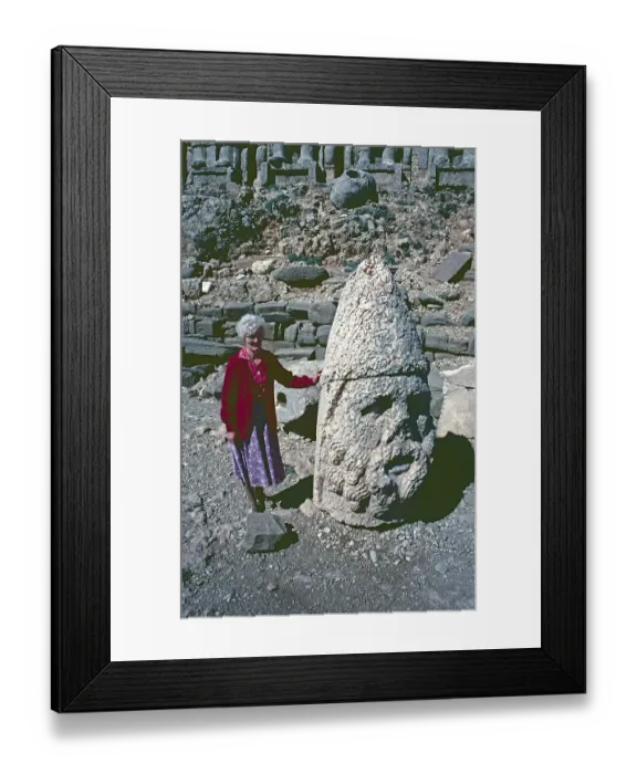 Framed Print : Tourist, Head of Hercules, East Terrace Framed Print : Tourist, Head of Hercules, East Terrace