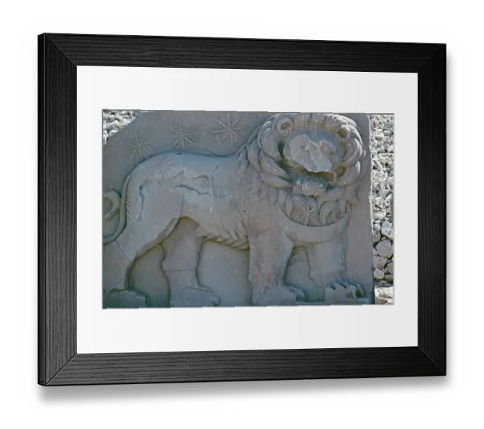 Framed Print : Lion relief, West Terrace, Nemrut DaGIJ Mountain Framed Print : Lion relief, West Terrace, Nemrut DaGIJ Mountain