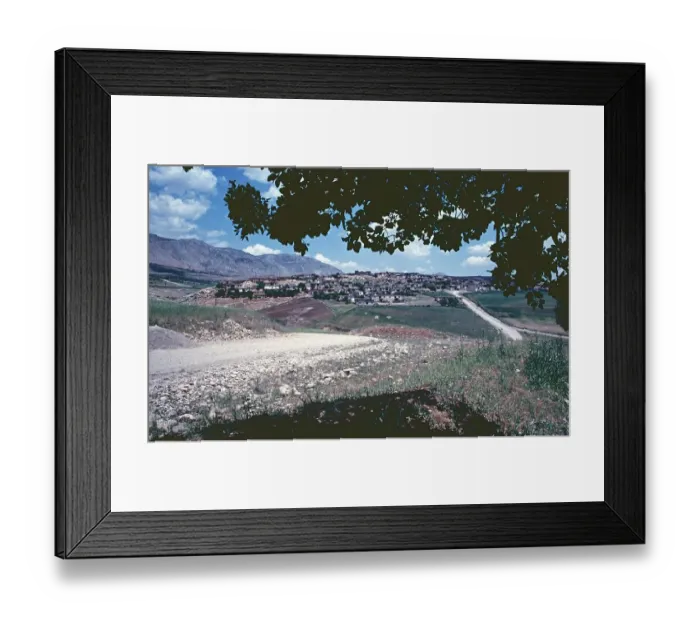 Framed Print : Kurdish village Karadut, Southeast Anatolia, Turkey, May 1987, vintage, retro, old, historical, Asia