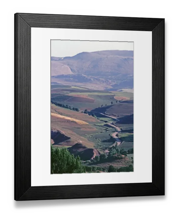 Framed Print : Road to Mount Nemrut DaGIJ, fields, landscape, Taurus Mountains, AdIJyaman Province, Southeast Anatolia, Turkey, May 1987, vintage, retro, old, historical, Asia Framed Print : Road to Mount Nemrut DaGIJ, fields, landscape, Taurus Mountains, AdIJyaman Province, Southeast Anatolia, Turkey, May 1987, vintage, retro, old, historical, Asia